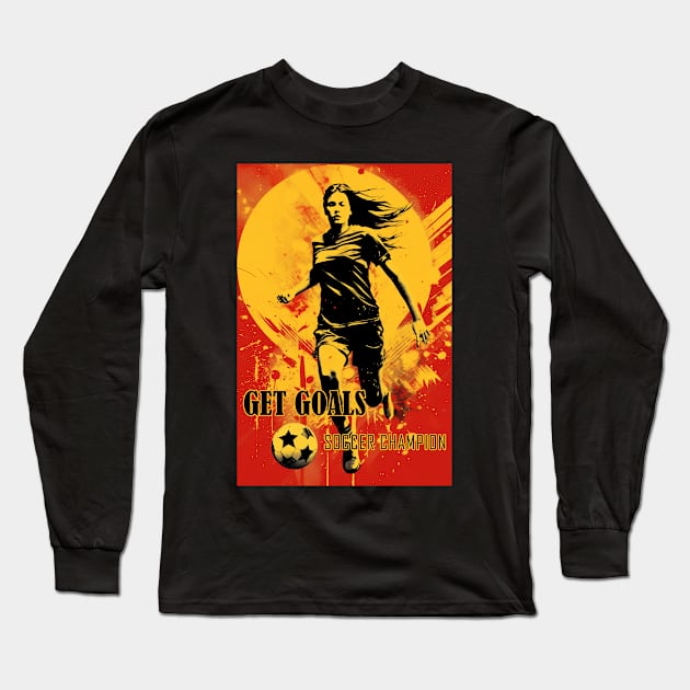 FIFA Women World Cup Poster Long Sleeve T-Shirt by GreenMary Design